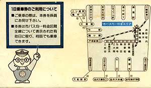 バス一日乗車券　裏