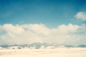 江差→函館　渡島半島の山々