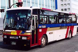 〔静岡２２き２０８７〕　三菱ふそうＰ－ＭＳ７２５ＳＡ（１９８９年）