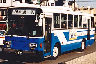 〔熊本２２か２４４７〕　日産ディーゼルＰ－ＲＭ８１Ｇ（１９９０年）