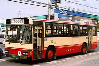 〔水戸２２あ２１８４〕　日野ＫＣ－ＨＴ２ＭＭＣＡ（１９９９年）