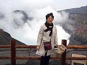 6日・阿蘇山 噴火口