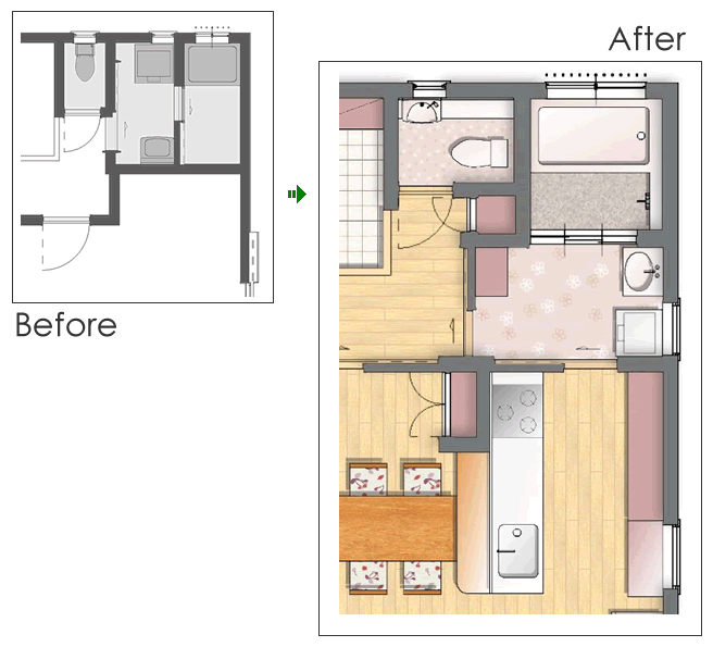 ���t�H�[���̎{�H�O�E�{�H��