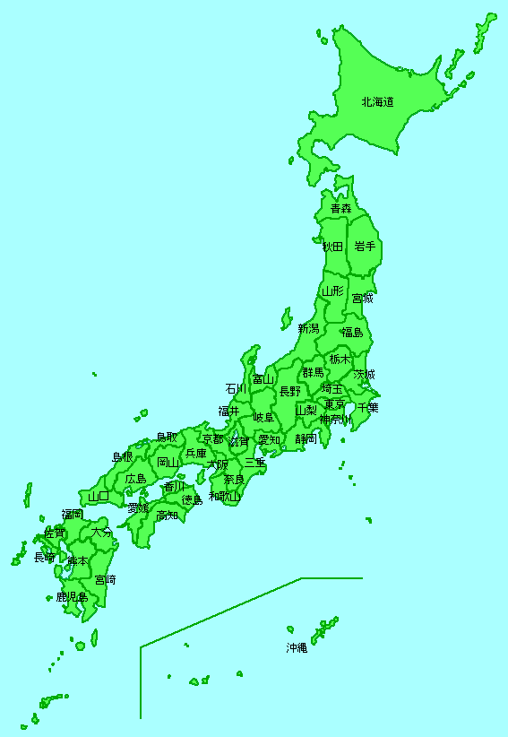 案内用日本地図