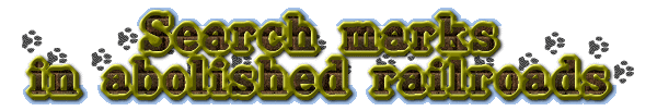 Search marks in abolished railroads