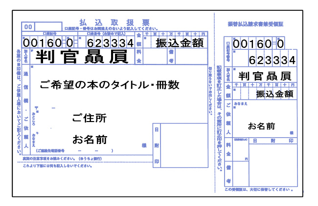  振替用紙記入例