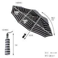 軸をずらした折畳み傘　シェアリー（雨晴兼用）