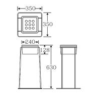 YSG-240　スモーキングスタンド（現場灰皿）