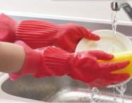 ゴム手袋　ミトンタイプ