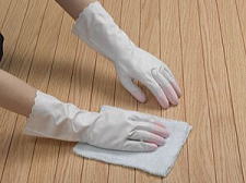 ファミリー　ビニール手袋（指先強化）薄手