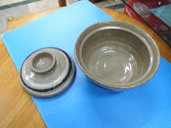 化粧手一文字　かゆ鉢