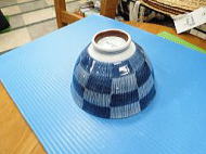 UK葵型茶碗（大平）糸筋市松