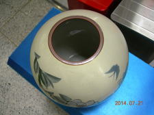 11-63-7　山茶花6.5号花瓶