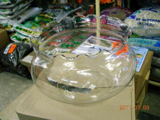 クリアーガラス金魚鉢（特大）
