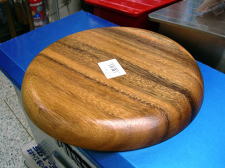 アカシア木製プレート丸25cm