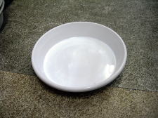 アップル　鉢皿F型（ホワイト）