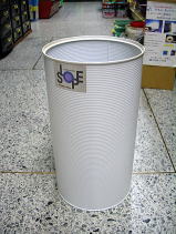 SAボーダー缶　ホームボックス（スチール製ロングゴミ箱）