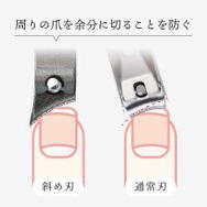 オールステンレス製足用つめきり　G-1035