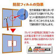 凹凸ガラス専用　防犯対策フィルム500
