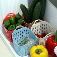 野菜室・冷凍庫収納バスケット　4色組