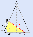 三角形の面積の最小値の問題