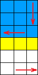 下段のルービックキューブの位置交換の方法