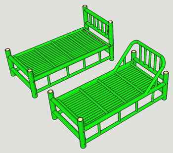 竹製ベッド