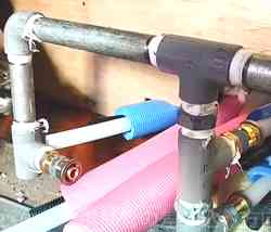 風呂場配管工事