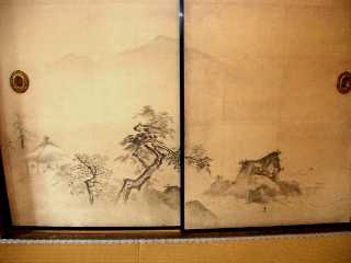 写真ａ６：大方丈の襖絵。