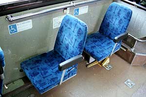 市営バスの座席