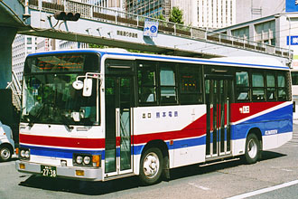 〔熊本２２か２７３８〕　三菱ふそうＵ－ＭＫ５１７Ｊ（１９９２年）