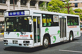 〔鹿児島２２き１０５４〕　日野ＫＣ－ＨＵ２ＭＭＣＡ（１９９９年）