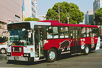 〔鹿児島２２き５９３〕　日産ディーゼルＵ－ＵＡ４４０ＬＡＮ（１９９３年）