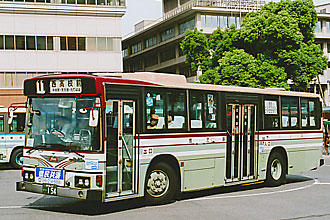 〔鹿児島２２き１５４〕　日野Ｐ－ＨＵ２３５ＢＡ（１９８９年）
