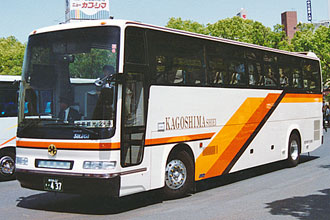 〔鹿児島２２き４３７〕　日野Ｕ－ＲＵ３ＦＴＡＢ（１９９１年）