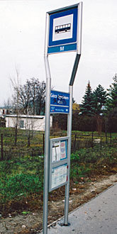 ブダペスト市内バス　バス停標識
