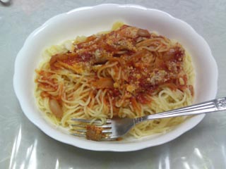 スパゲティ＆トマトソース