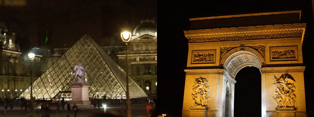 ２３時頃のパリ夜景