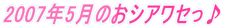 2007�N5���̂��V�A���Z����