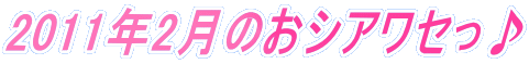 2011�N2���̂��V�A���Z����