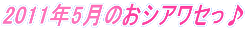 2011�N5���̂��V�A���Z����