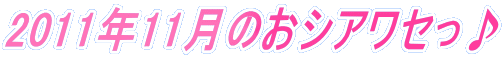 2011�N11���̂��V�A���Z����