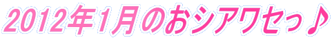 2012�N1���̂��V�A���Z����