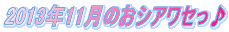 2013�N11���̂��V�A���Z����