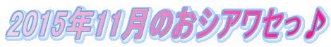2015�N11���̂��V�A���Z���� 