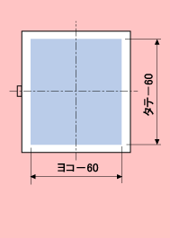 ESCシリーズ：前扉穴加工可能位置図(機器取付有効範囲）
