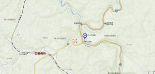 新川渓谷への地図を表示します