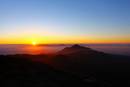 2014年1月27日韓国岳より撮影した霧島連山