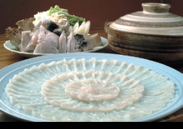 とらふぐのコースの写真