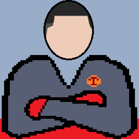 腕組みする林 誠吾弁護士のイラスト